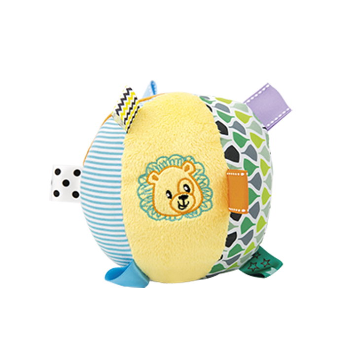 Fiesta Crafts Lion Squeakaboo – Sonaglio Morbido Per Neonati – Giocattolo Sensoriale Con Suono Scricchiolante – 18 Cm, Adatto Dalla Nascita
