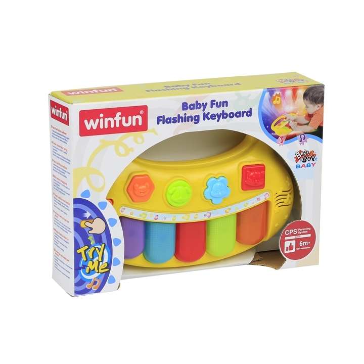 Baby Fun Flashing Keyboard | 4 Stage Toy | Winfat Industrial Company Limited
